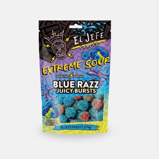 Extreme Sour Blue Razz Juicy Bursts