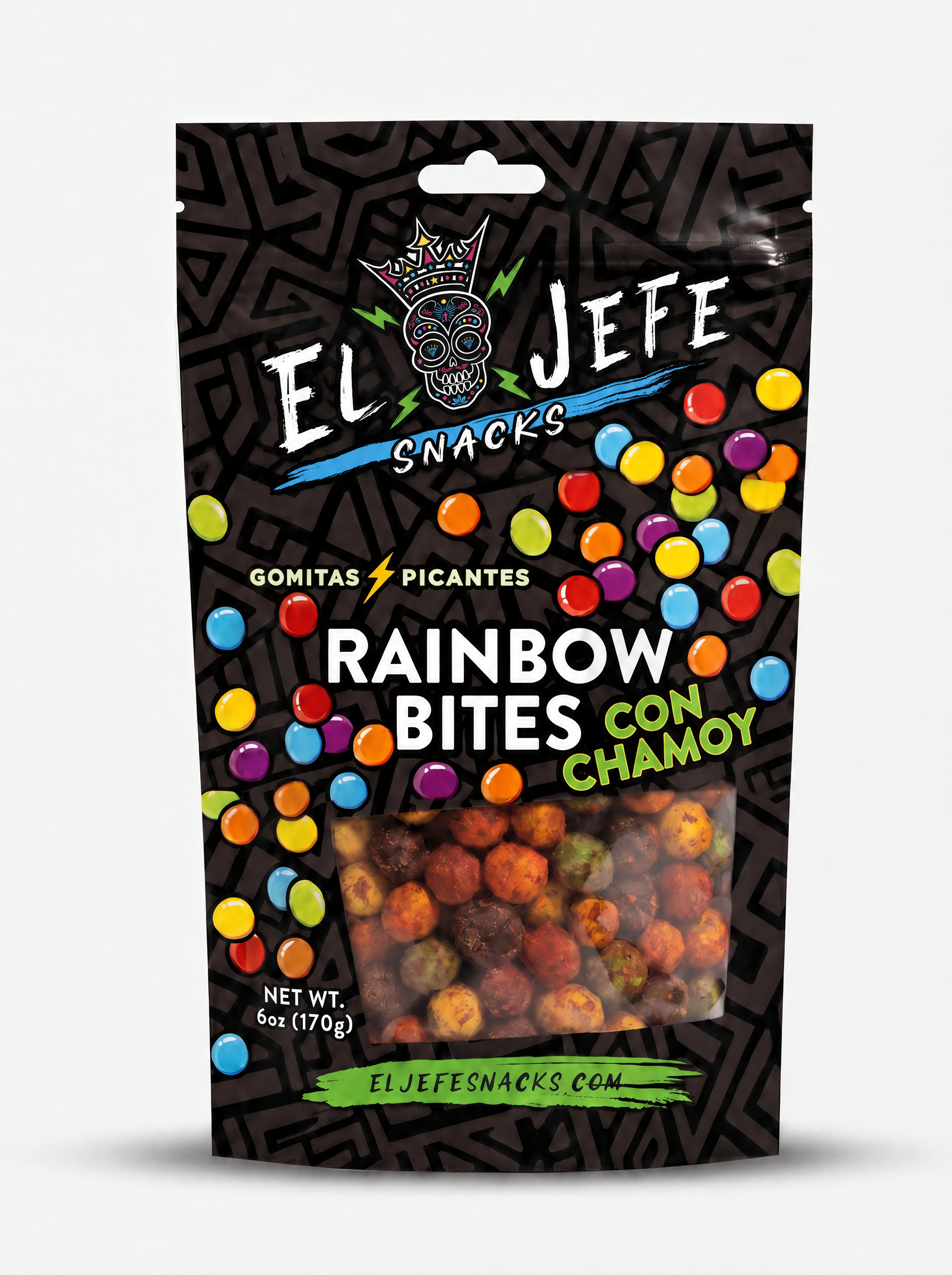 Rainbow Bites Con Chamoy