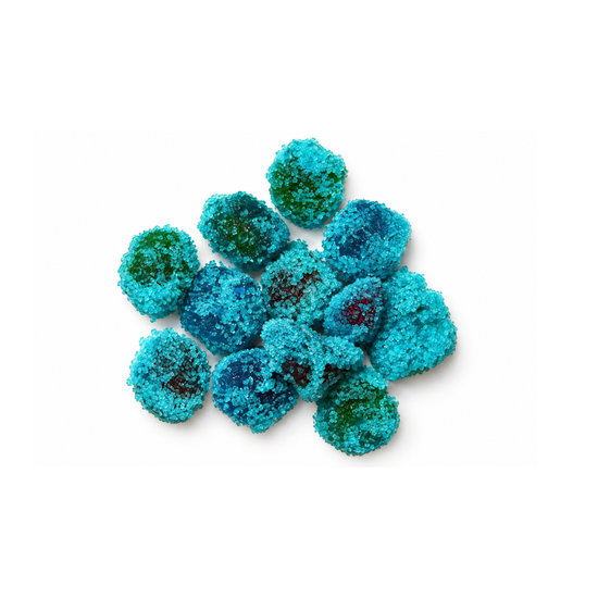 Extreme Sour Blue Raspberry Juicy Bursts
