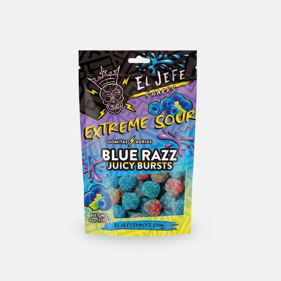 Extreme Sour Blue Razz Juicy Bursts
