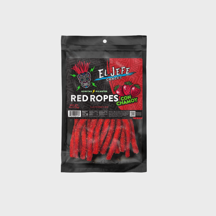 Red Rope Gdo Red Ropes con Chamoy – El Jefe Snacks