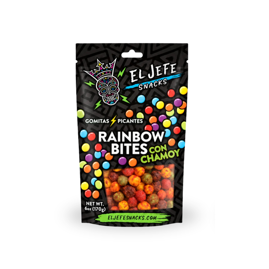 Rainbow Bites Con Chamoy