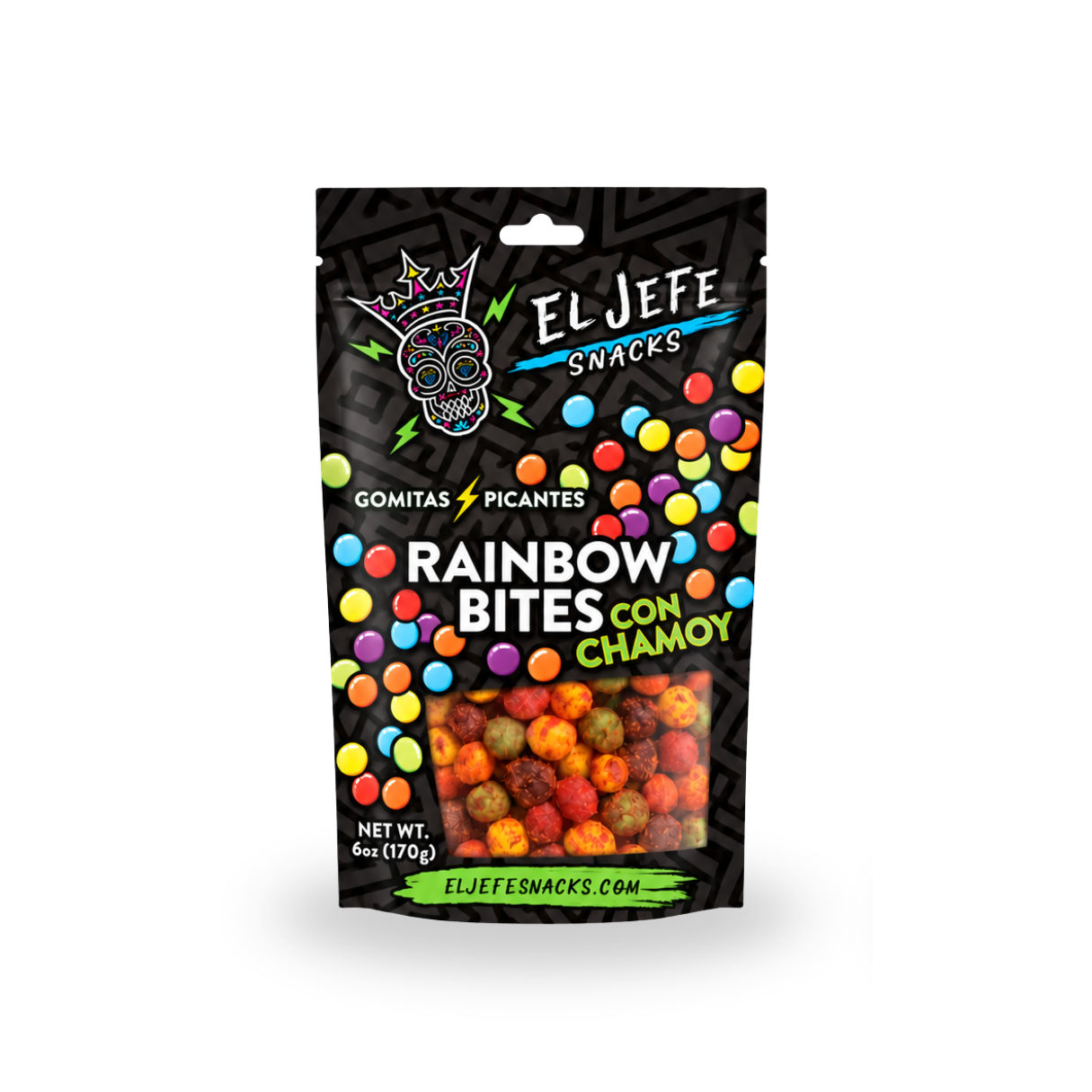 Rainbow Bites Con Chamoy