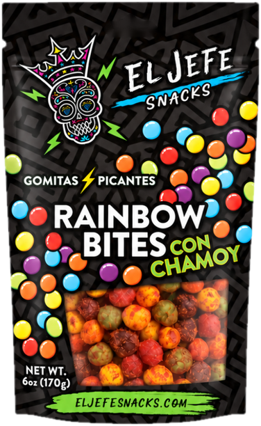 Rainbow Bites Con Chamoy