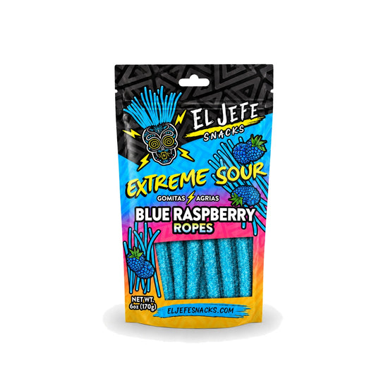 Extreme Sour Blue Raspberry Ropes